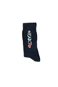 Black ITH "Heart" Socks