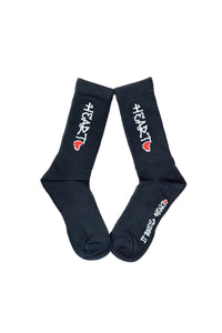 Black ITH "Heart" Socks